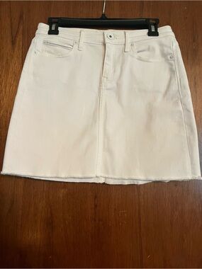 Vineyard Vines White Denim Mini Skirt